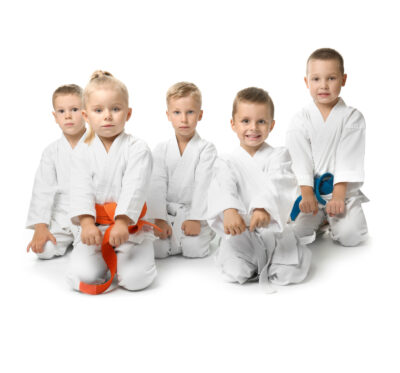 Little children in karategi